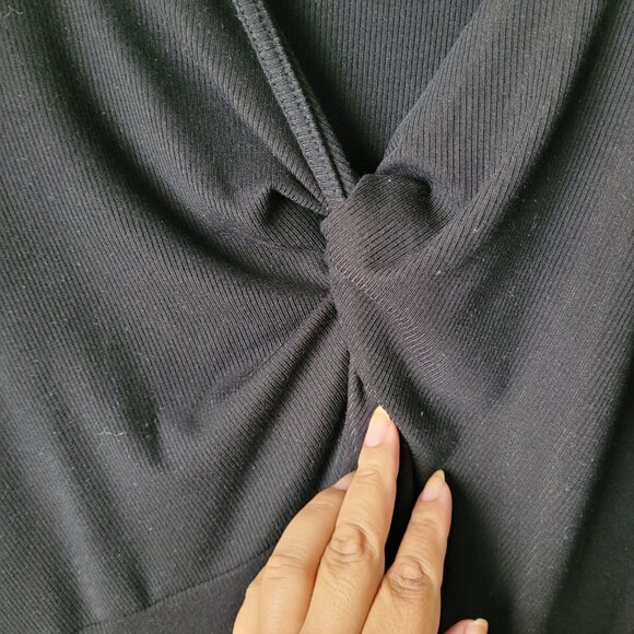 Torrid Midi Studio Knit Ruched Front Dress - Picture 5 of 8